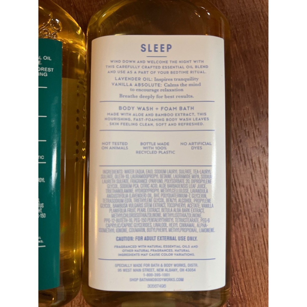 Bath & Body Works Aromatherapy Body Wash Bundle Sleep Northern Brights 10 Oz - Picture 5 of 5